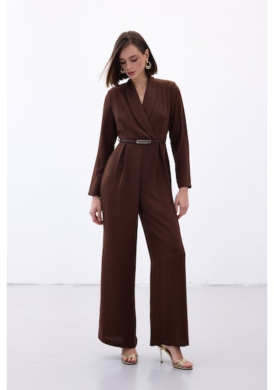 Sateen Kemerli Salaş Tulum - Kahve-136565 Kahve
