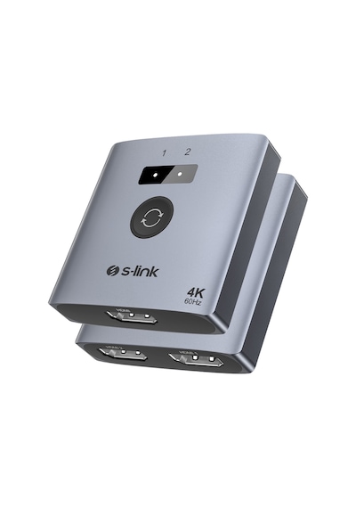S-link Sl-lu602 2-port 4k 60hz Hdmı Çift Yönlü Bi-directional Akıllı Switch