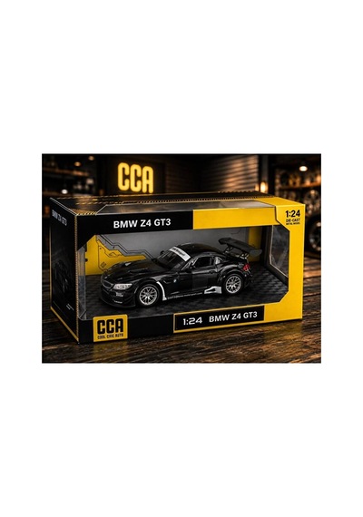 1:24 Ölçek Bmw Z4 Gt3 Diecast Model Araba Siyah Açılan Kapılar Bmw Z4 Model Araba Standlı Özel Kutud