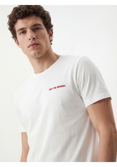 LOFT Regular Fit Erkek Tshirt K.kol Lf2041564 Q1.v1 Beyaz