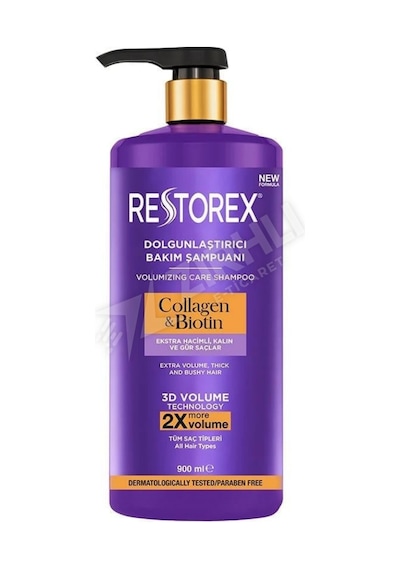 4 Adet Restorex Kolajen & Biotin Şampuan 900 Ml