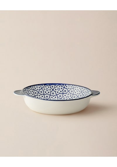 Reve Bleu Lucida Yuvarlak Tabak - 19 Cm - Mavi/beyaz 8684427225486 Çok Renkli