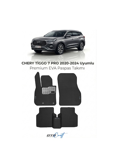 Chery Tiggo 7 Pro 2020-2024 Araca Özel 3d Havuzlu Eva Paspas Tam Set 5 Parça