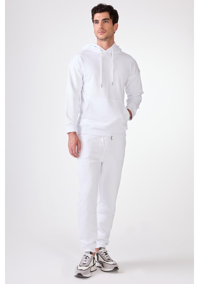 Dufy Beyaz Erkek Sweatshırt - Regular Fit Beyaz