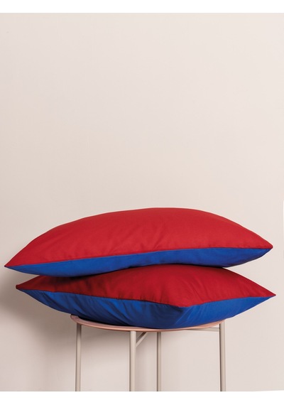 Cozy Home Popping Colors Çift Kişilik Lastikli Çarşaflı Nevresim Takımı Blaze Kırmızı Kırmızı - Mavi