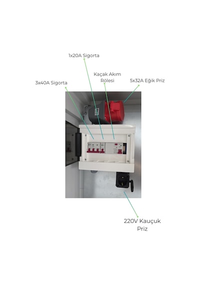 Elektrikli Araç Büyük Boy Şarj Panosu 22kw - Sigortalı & Prizli Kombinasyon Kutusu Elektrikli Araç Büyük Boy Şarj Panosu 22kw - Sigortalı & Prizli Kombinasyon Kutusu