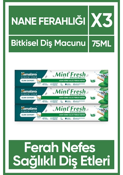 Himalaya Mint Fresh Ferahlatıcı Diş Macunu 3 x 75 ML