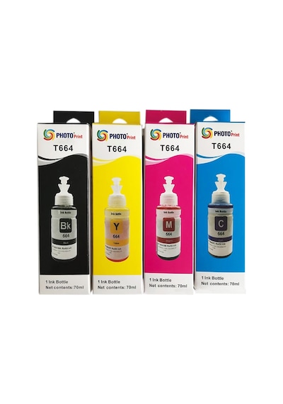 Epson Ecoprınter L1300 Uyumlu 4 Renk Uyumlu Mürekkep Seti 4 X 70 Ml