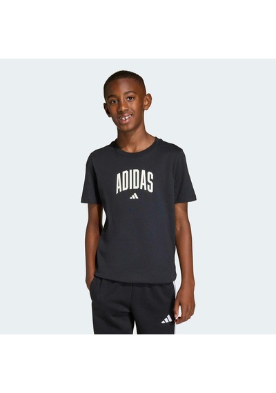Adidas Collegiate Graphic Çocuk Siyah Tişört Ke1348 Siyah