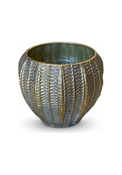 Panalı Metal Dekoratif Saksı Orta Boy 235,5 X 25 Cm Gold