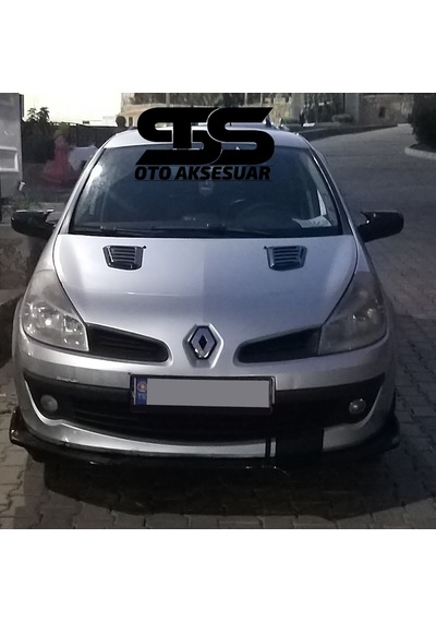 Renault Clio 3 Uyumlu Piano Black Kaput Üstü Havalandırma Izgarası (01) (Sts Oto Aksesuar)