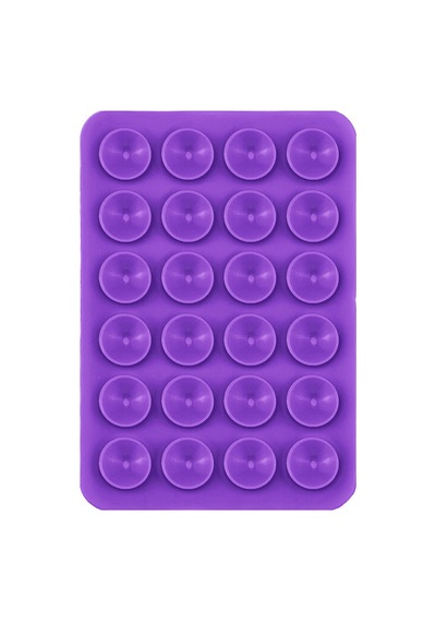 Lexroo Kare Öpücüklü 03 Çift Taraflı Silikon Tutucu 5,50cm X 8cm - Mor