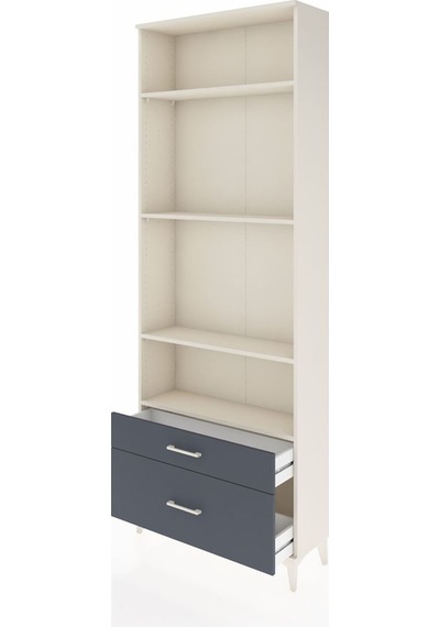 Arges Dolap 4 Raflı 2 Çekmeceli 88x30x243 Aytaşı-antrasit Aytaşı