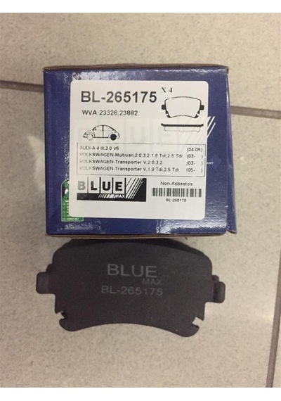 FREN BALATASI FISLI ARKA T5 1.9 TDI 17.50mm 2003-2011 - 7H0698451B