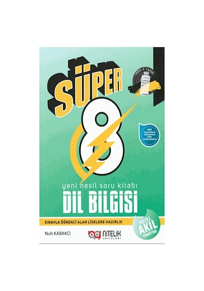 8. Sınıf Dil Bilgisi Süper Yeni Nesil Soru Kitabı  -  Muhammed Duman  -  Nitelik Yayınları