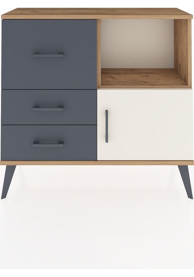 Arges Şifonyer Tek Raflı 3 Çekmeceli Tek Kapaklı 88x30x80 Çam-aytaşı/antrasit Aytaşı/antrasit Arges Şifonyer Tek Raflı 3 Çekmeceli Tek Kapaklı 88x30x80 Çam-aytaşı/antrasit Aytaşı/antrasit