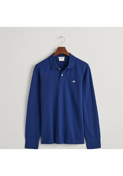 Gant Erkek Mavi Regular Fit Logolu Polo-mavi Mavi