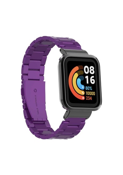 Xiaomi Redmi Watch Mi Watch Lite Uyumlu Krd-60 Metal Zore Kordon-mor