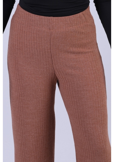 Armonika Kadın Kahve Yumuşak Dokulu Likralı Pantolon Arm-26k001090