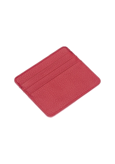 Westpolo Unisex Süper Slim Para Bölmeli Hakiki Deri İnce Kartlık Cüzdan 6 Bölmeli Gülkurusu