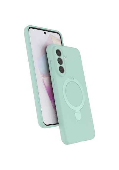 Samsung Galaxy A57 5g Regal Magsafe Standlı Kapak - Su Yeşili renkli
