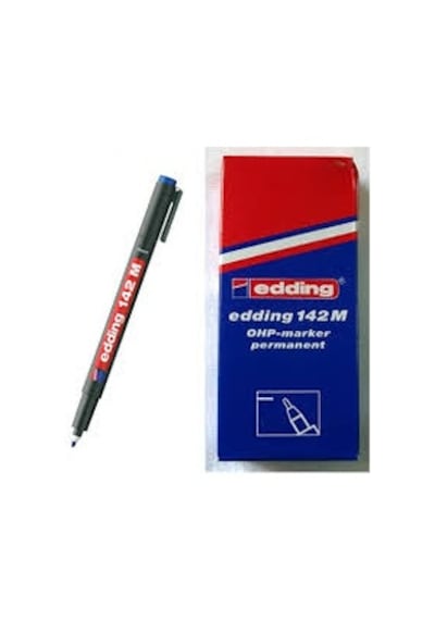 Edding Permanent 149 M Asetat Cd Cam Kalemi 10lu Siyah