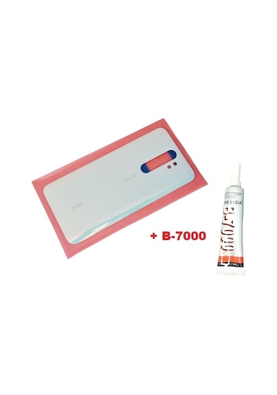 Tkgz Xiaomi Redmi Note 8 Pro Arka Kapak Cam+b-7000 Beyaz