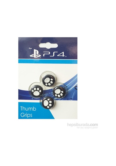 Sony PS4 Playstasion 4 Analog Koruyucu Silikon Pad-Beyaz Pati