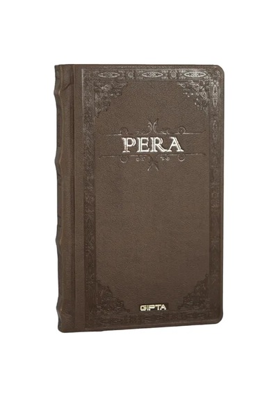 Pera Defter Çizgisiz 13x21 - Kahverengi
