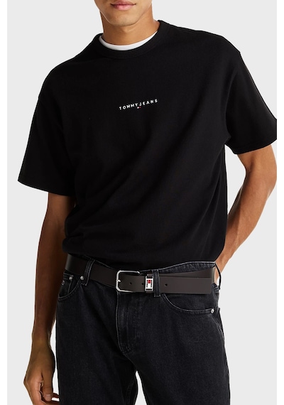Tommy Jeans Erkek T Shirt Dm0dm21110 Bds Siyah SIYAH Siyah