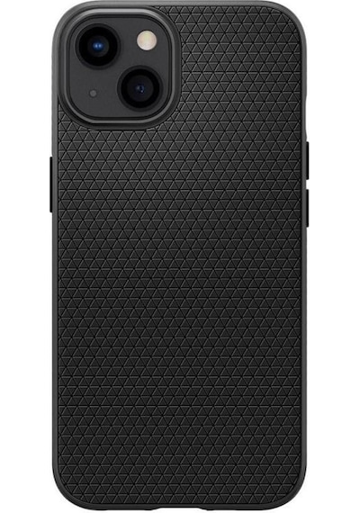 Spigen Apple Uyumlu iPhone 13 İle  Kılıf Liquid Air Matte Black Siyah