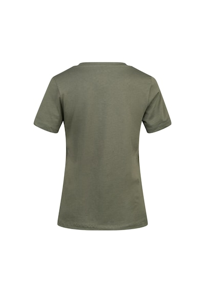 2as Alone Baskılı V Yaka Kadın T-shirt 402 Haki