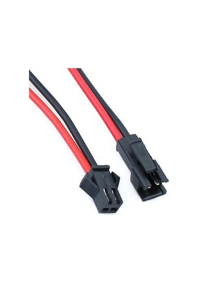 2 Pin Dişi - Erkek Bağlantı Soketi - 15 Cm Kablolu