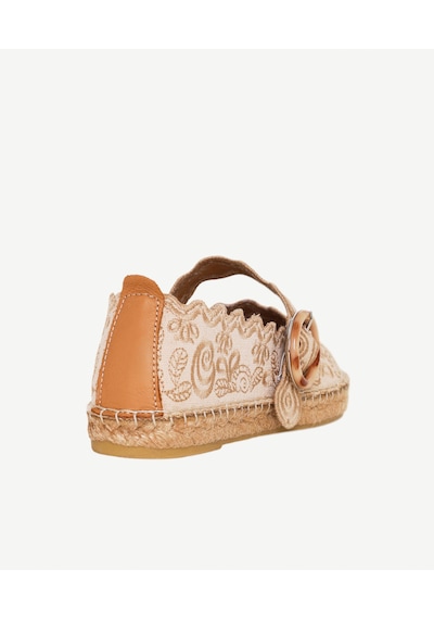 Yargıcı Nakış İşlemeli Mary Jane Espadril 26ykay4047x 017 Bej