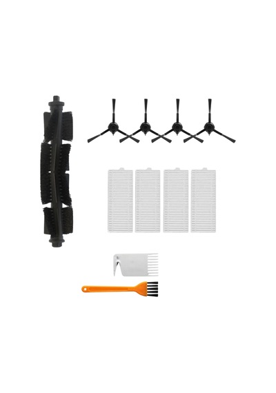 Asgard Grup 360 S8 İle Uyumlu 1 Ana Fırça, 4 Filtre, 4 Siyah Yan Fırça 2 Tarak Pkt-asgs000112