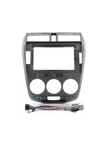 Govimaks Honda Cıty Manuel 2008-2013 Uyumlu 10,1" Gümüş Androıd Multimedya Çerçevesi - Soket