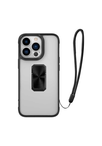 Apple Uyumlu iPhone 13 Pro Max Kılıf Zore V-bax Kapak Siyah