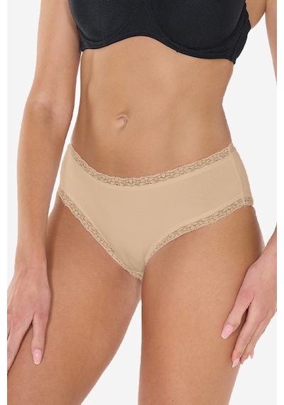 Malabadi Kadın Ten Rengi 2 Li Paket Extra Yumuşak Micro Modal Dantelli Slip Külot 700