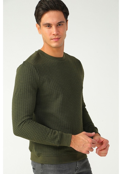 Loft Erkek Slim Fit Haki Kazak LF2025441 Haki
