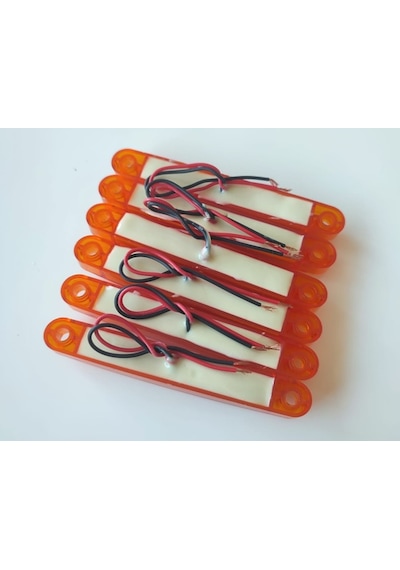 6 Adet Neon Led Lamba Slim Model Turuncu 12-24 Volt