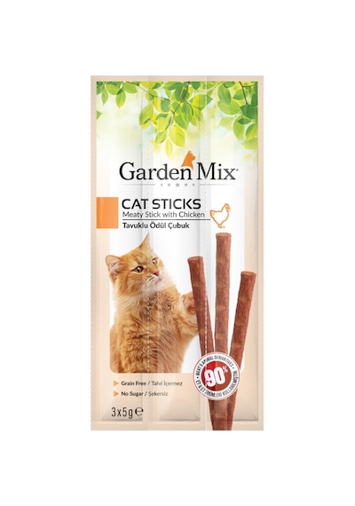 Gardenmix Tavuklu Kedi Stick Ödül 3 5 Gr