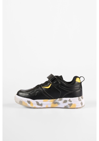 Vicco Monaco Hafif Erkek Okul Öncesi Siyah Sneaker Siyah