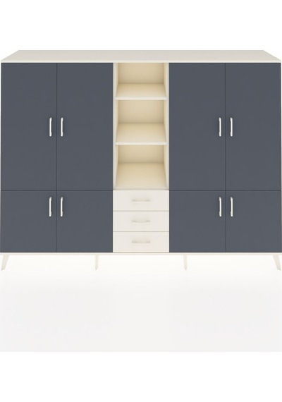 Hyperion Dolap 11 Raflı 3 Çekmeceli 8 Kapaklı 220x44x163 Aytaşı-a Aytaşı-antrasit/aytaşı Hyperion Dolap 11 Raflı 3 Çekmeceli 8 Kapaklı 220x44x163 Aytaşı-a Aytaşı-antrasit/aytaşı