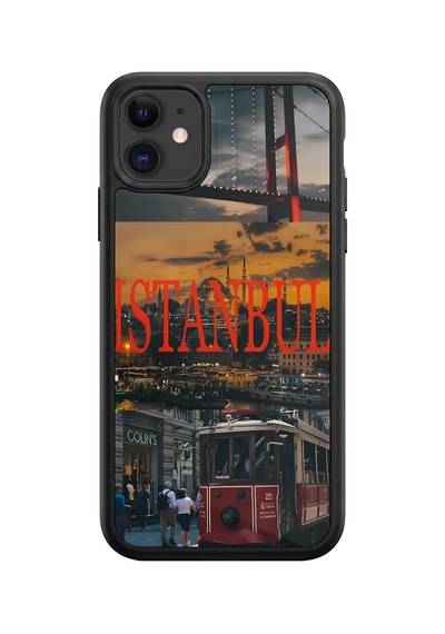 İphone 11 Uyumlu Köprü Desenli Kamera Korumalı Darbelere Dayanıklı Kılıf 1258-köprü-iphone11