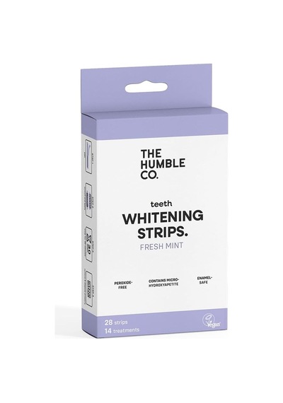 The Humble Co. Diş Beyazlatma Bandı Nane Teeth Whitening Strips - Fresh Mint 28 Strips Peroksit İçermez Dişlere Ve Diş Etlerine Karşı Nazik, Hidroksiapatit İle Güçlendirilmiş