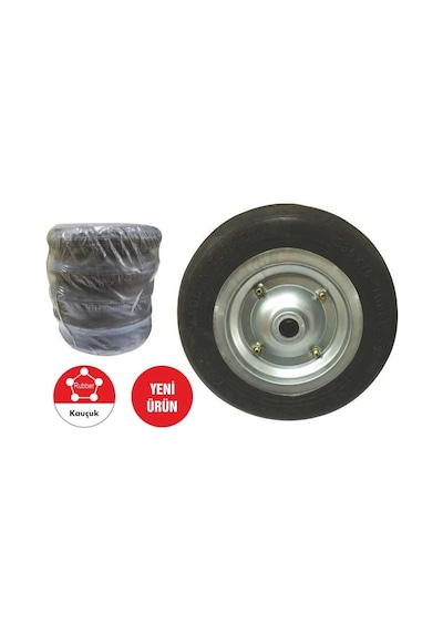 Sait Demirci Tkr 001 El Arabası Tekeri Dolgu Teker Burçlu