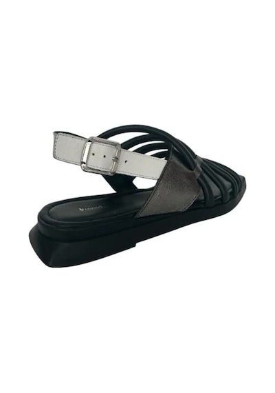Kemal Tanca 862 M-709 Kadın Hakiki Deri Sandalet Siyah