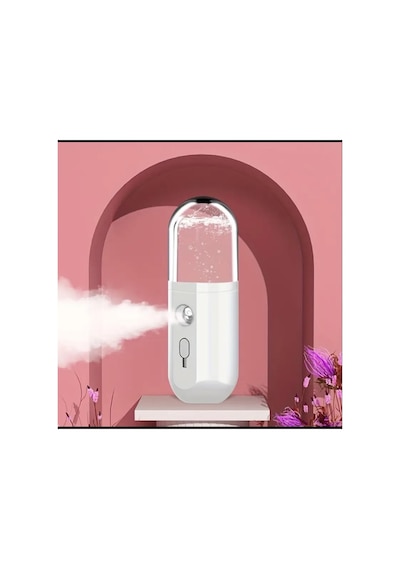 Guangzhou Taşınabilir Yüz Nemlendirme Cihazı, El Tipi Nano Sprey Cihaz, Usb Şarjlı, Kompakt Pembe