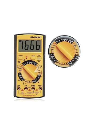 Dt-9205m+ Dijital Ölçü Aleti Multimetre Akım Voltaj Ohm Ölçer