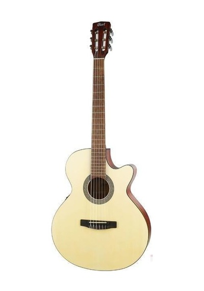Cort Cec1 Op Elektro Klasik Gitar İnce Kasa Open Pore - Naturel